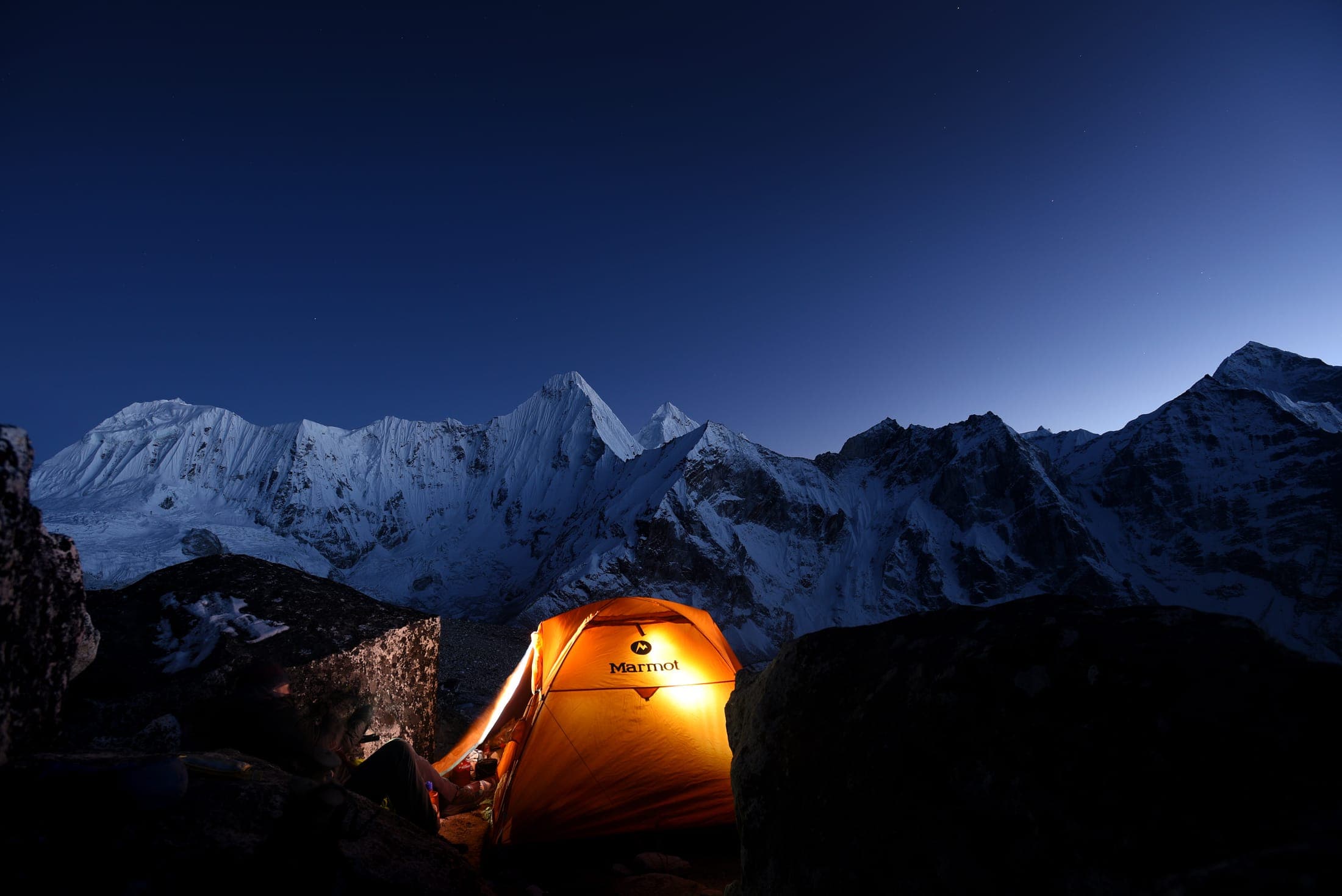 The Himalaya stretching to the horizon