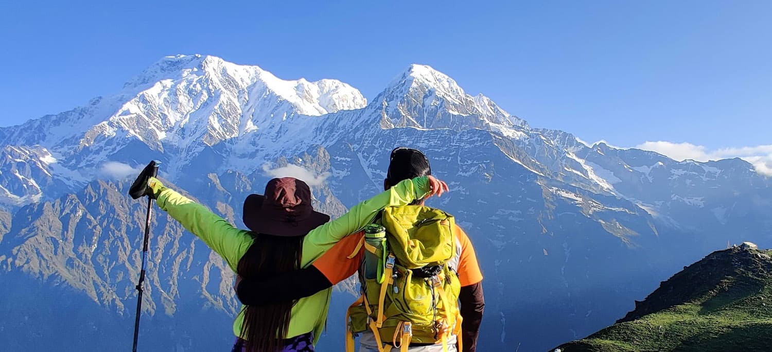 Travel insurance documents for a high-altitude trek